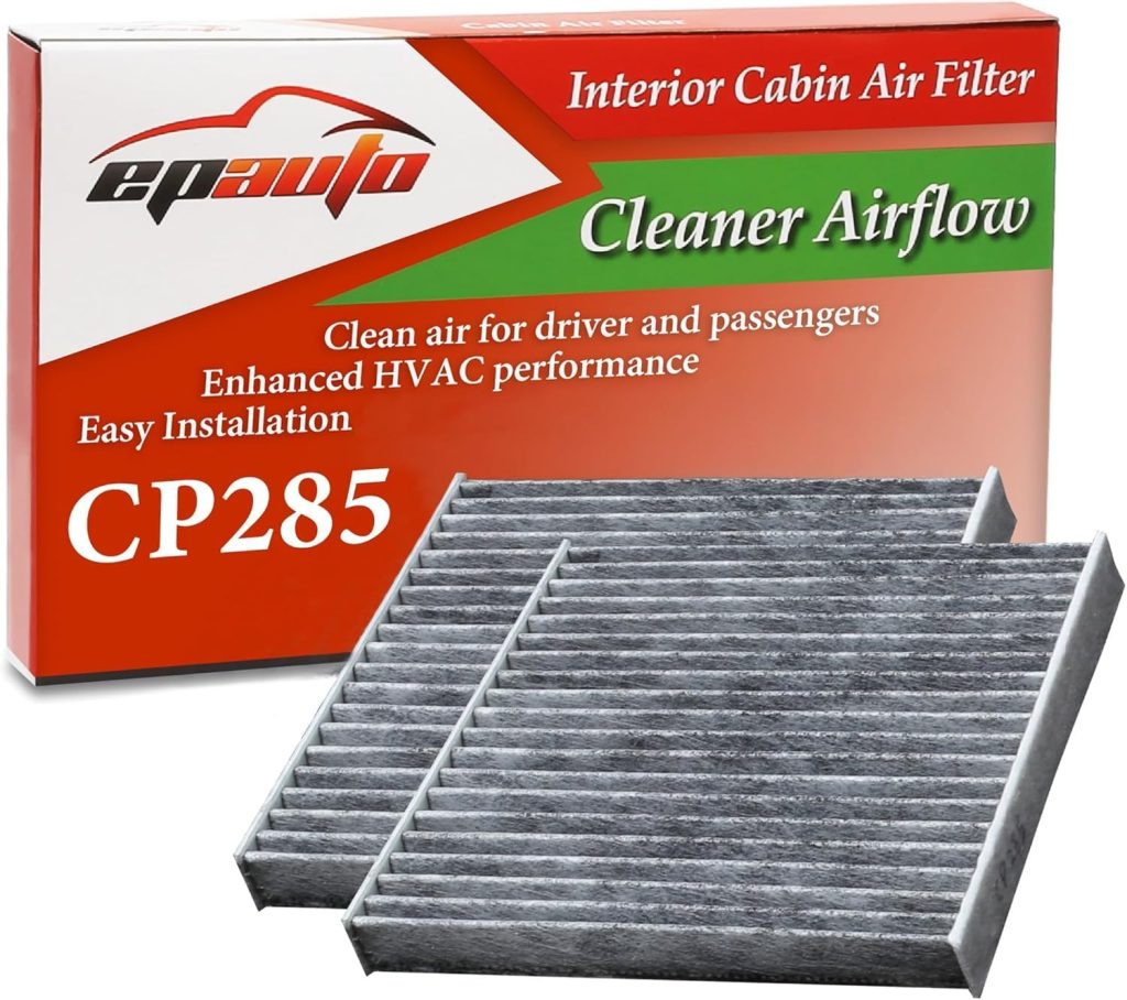 EPAuto CP285 (CF10285) Premium Cabin Air Filter includes Activated Carbon, 2 Packs